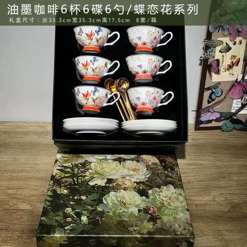 Coffret cadeau de tasse à café en céramique tableware view 11