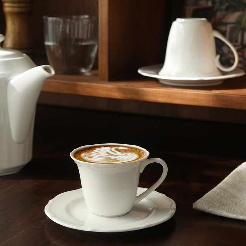 Porcelain Coffee Cup and Saucer Set