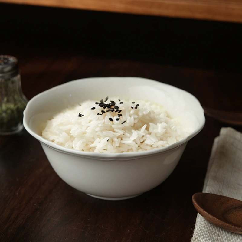 Embossed Porcelain Rice Bowl