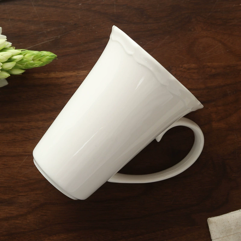 Embossed Porcelain Coffee Mug tableware view 3