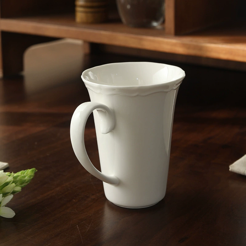 Embossed Porcelain Coffee Mug tableware view 4