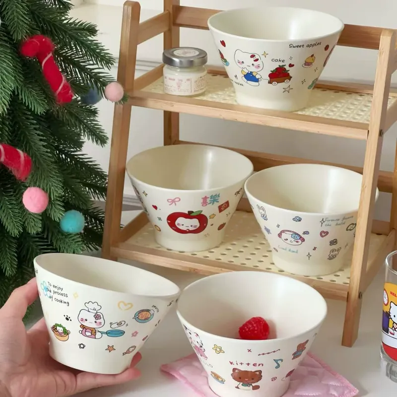 Cartoon Ceramic Rice Bowl