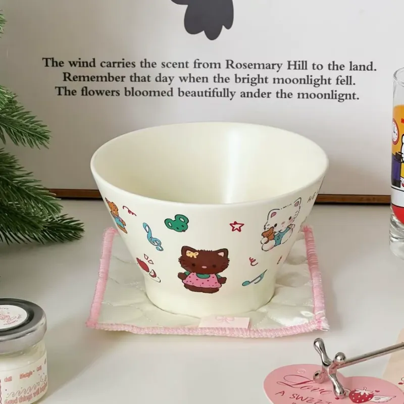 Cartoon Ceramic Rice Bowl tableware view 8