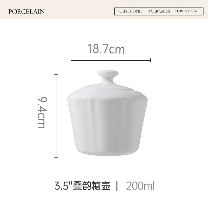 Porcelain Coffee Pot and Milk Jug Set tableware view 8