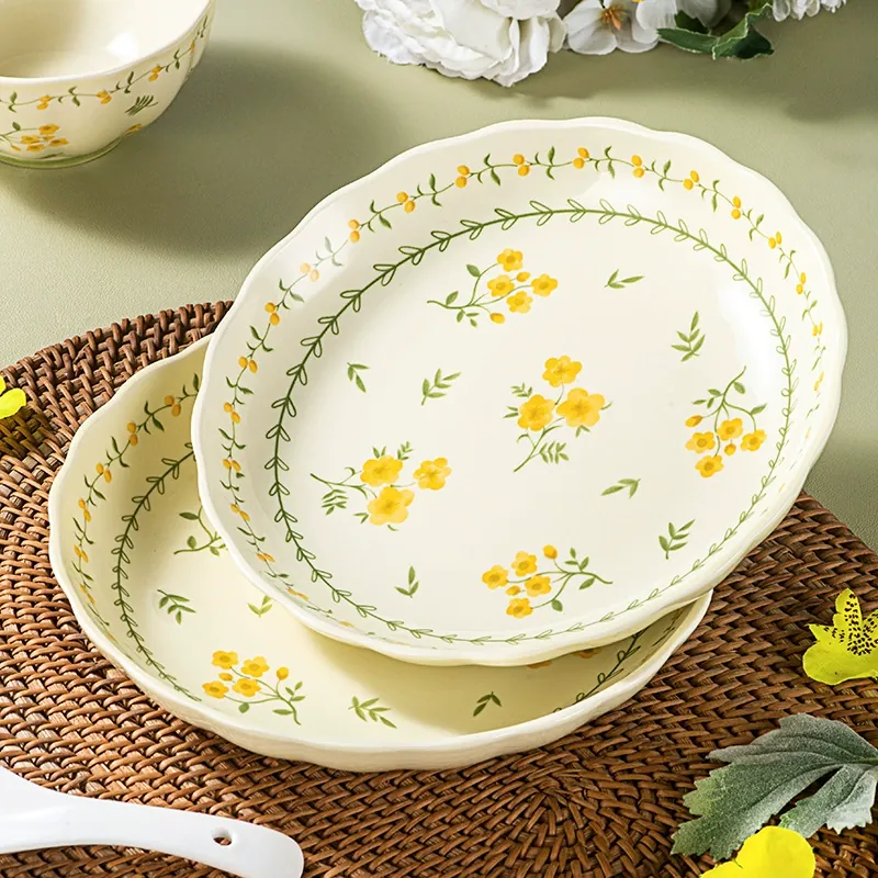 Cream Ceramic Tableware Set tableware view 3