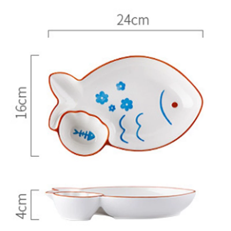 토끼 디자인 세라믹 어린이 접시 tableware view 7