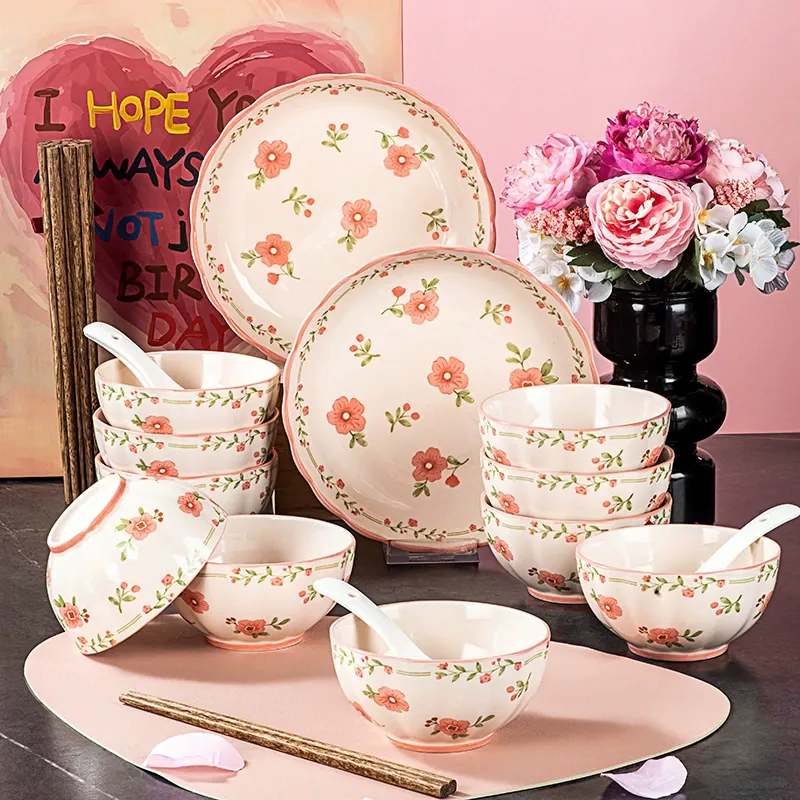 Red Glaze Ceramic Tableware Set tableware view 4