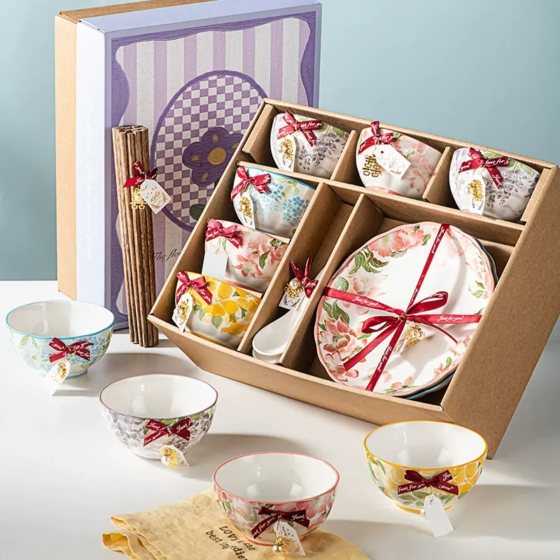 Set de regalo de vajilla de cerámica china tableware view 4