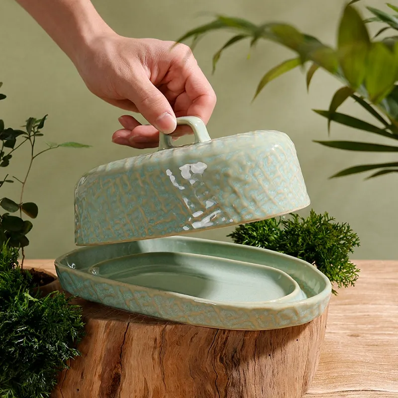 Ceramic Butter Dish tableware view 4