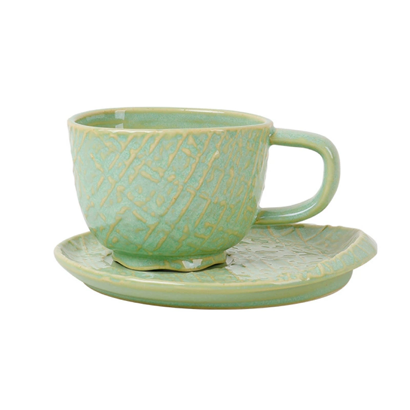 Porcelain Coffee Cup and Saucer Set tableware view 5