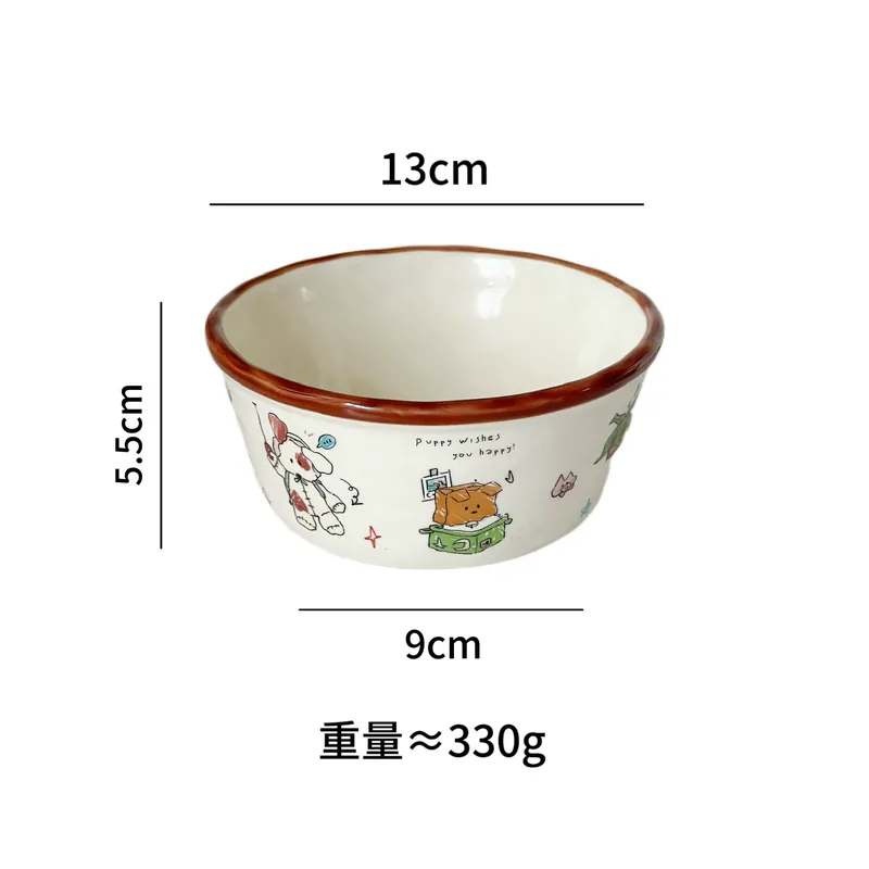 강아지 도자기 소형 볼 세트 tableware view 9