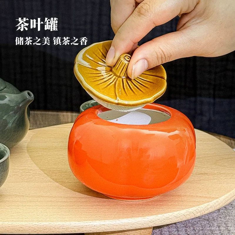Ceramic Tea Canister tableware view 2