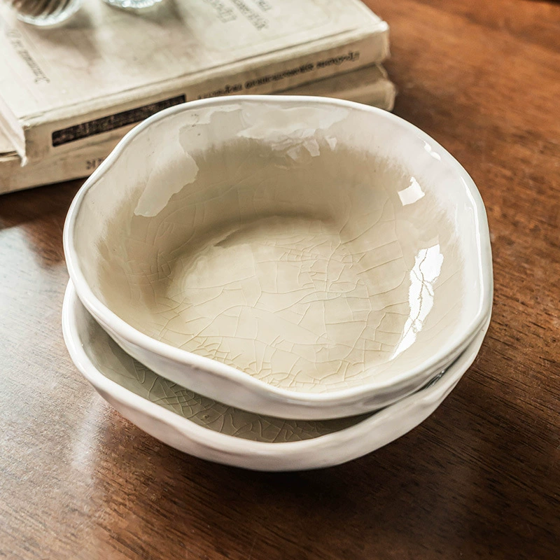 Crackle Glaze Ceramic Noodle Bowl