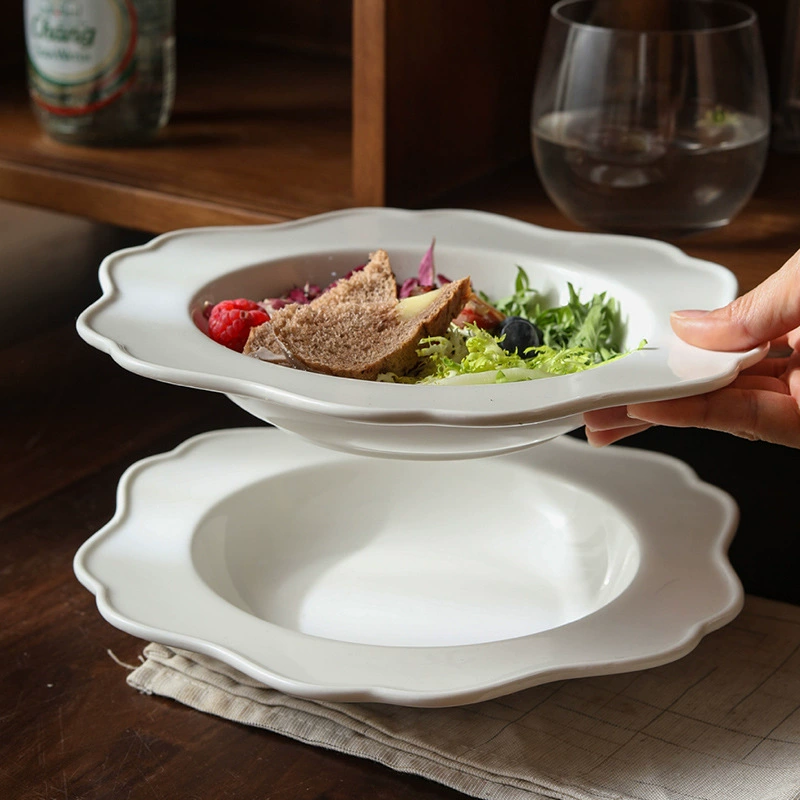 European White Soup Plate tableware view 2