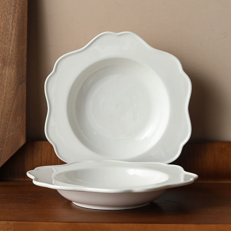 European White Soup Plate tableware view 3