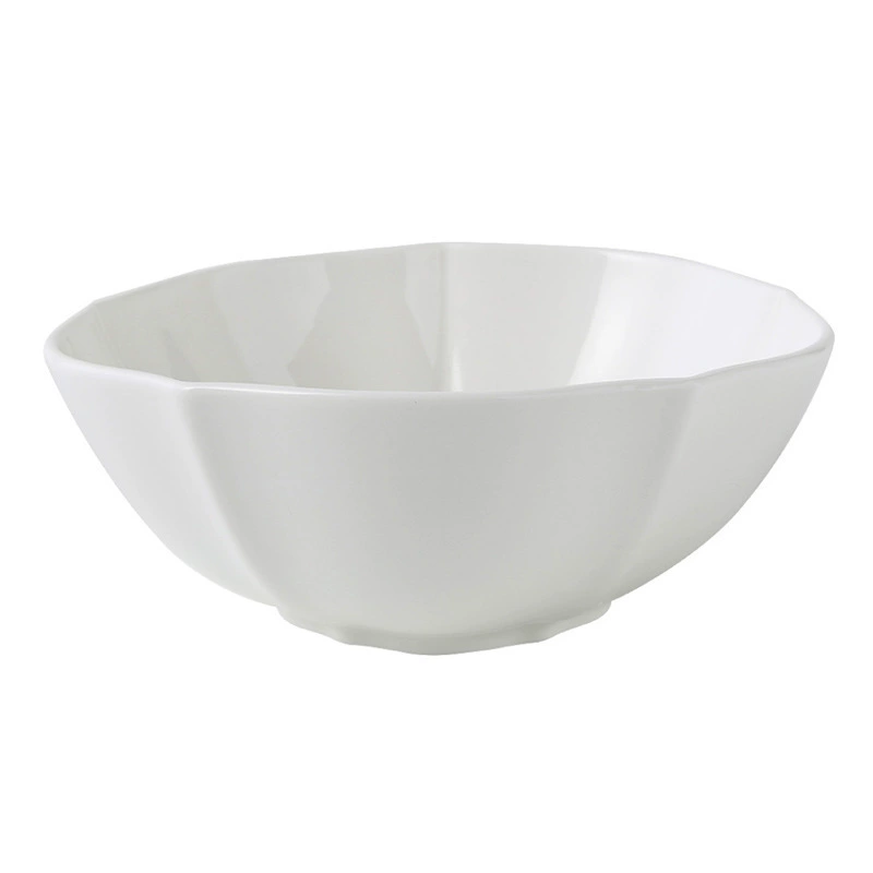 وعاء أرز خزفي أبيض tableware view 5