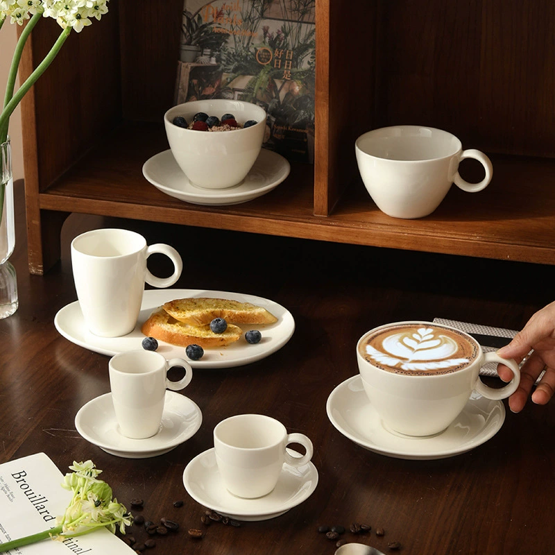 White Coffee Cup Set