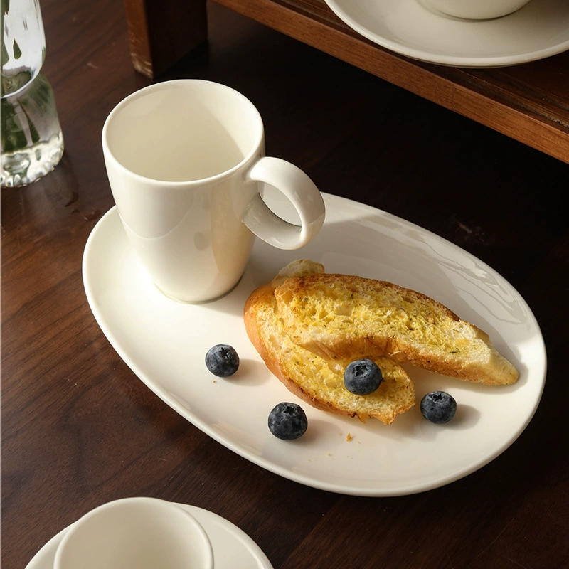 White Coffee Cup Set tableware view 2