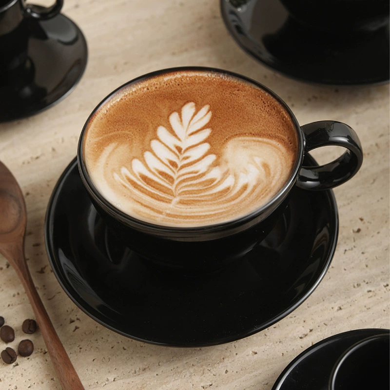 Black Coffee Cup Set tableware view 2