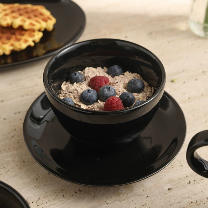 Black Coffee Cup Set tableware view 3