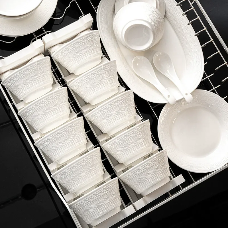 طقم أدوات مائدة بورسلين منقوش tableware view 5