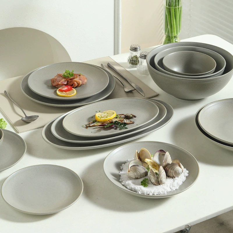 Vintage Green Glaze Plate tableware view 4
