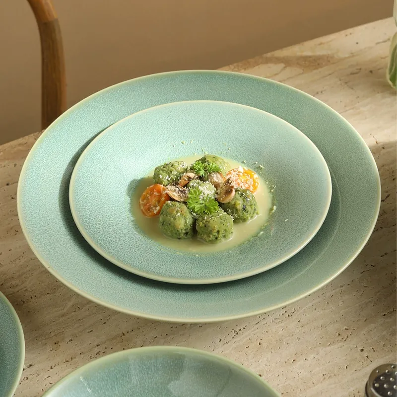 Rustic Dinner Plate Set tableware view 2