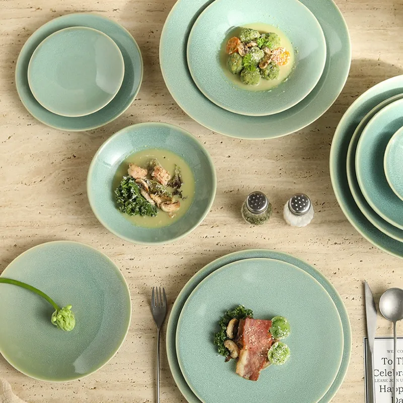Rustic Dinner Plate Set tableware view 3