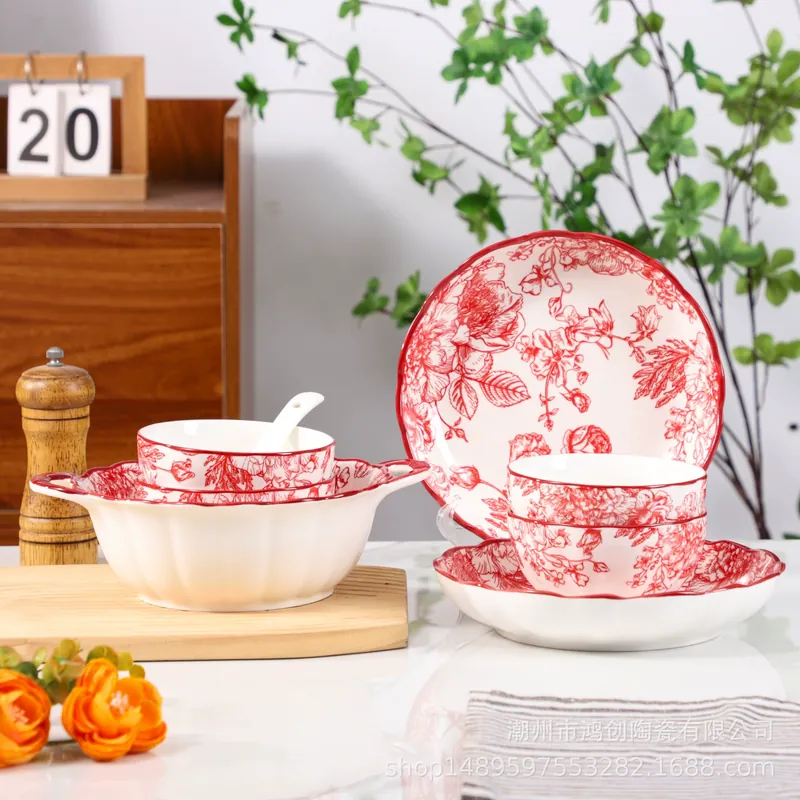 Porcelain Dinnerware Set Gift Box tableware view 2