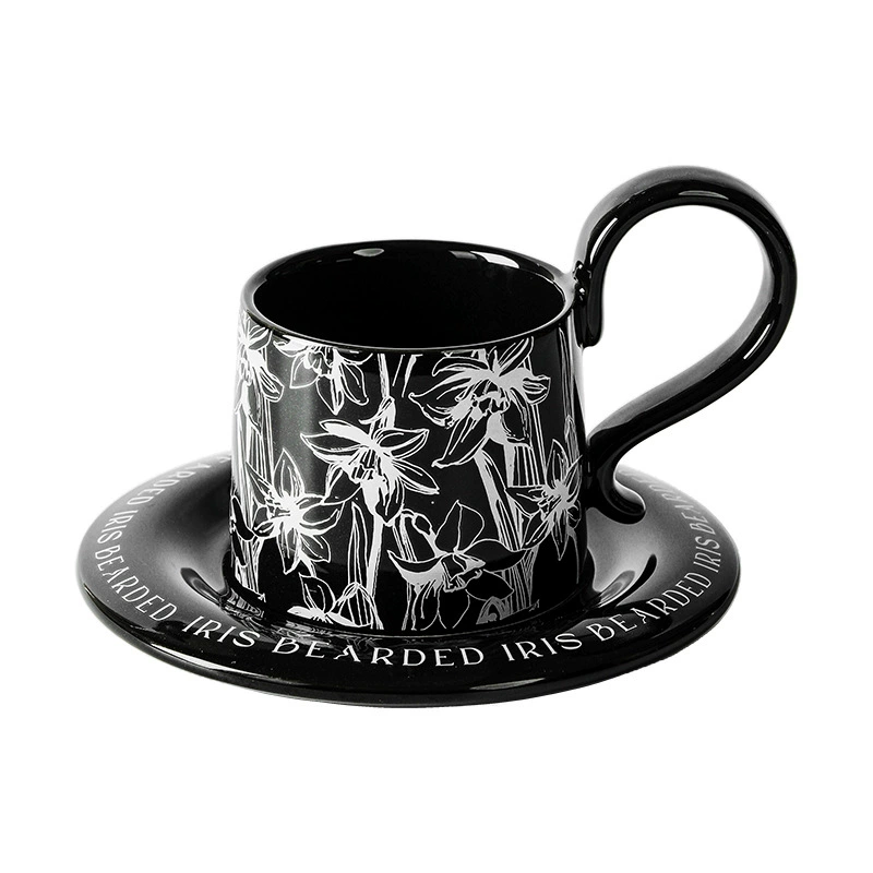 طقم فنجان قهوة وصحن عتيق فرنسي tableware view 5