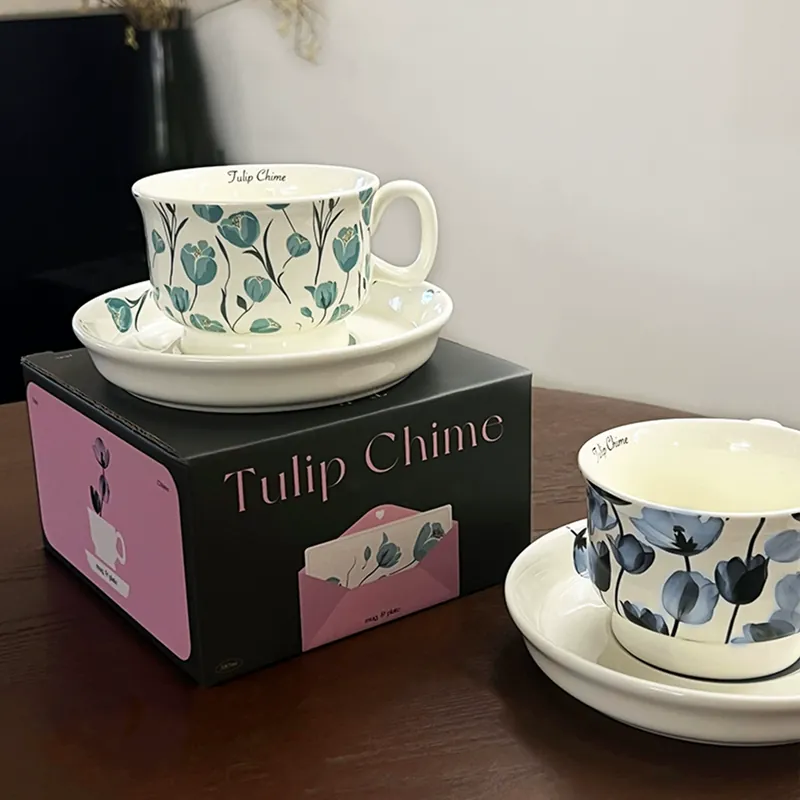 チューリップコーヒーカップ＆ソーサーセット tableware view 4