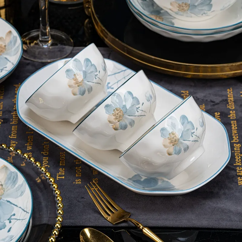 Japanese Style Porcelain Dinnerware Set