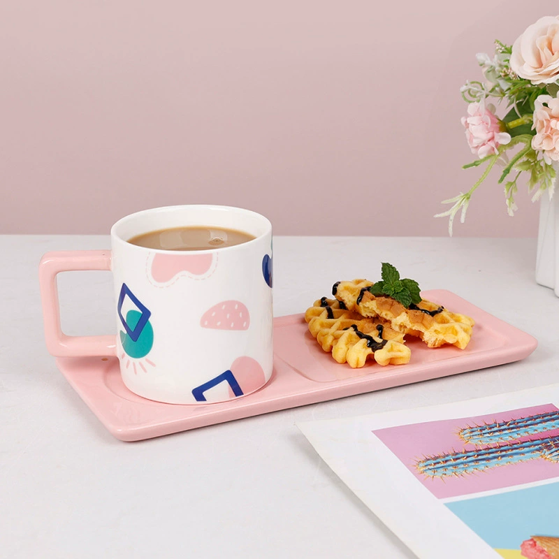 Square Handle Coffee Cup Set tableware view 2