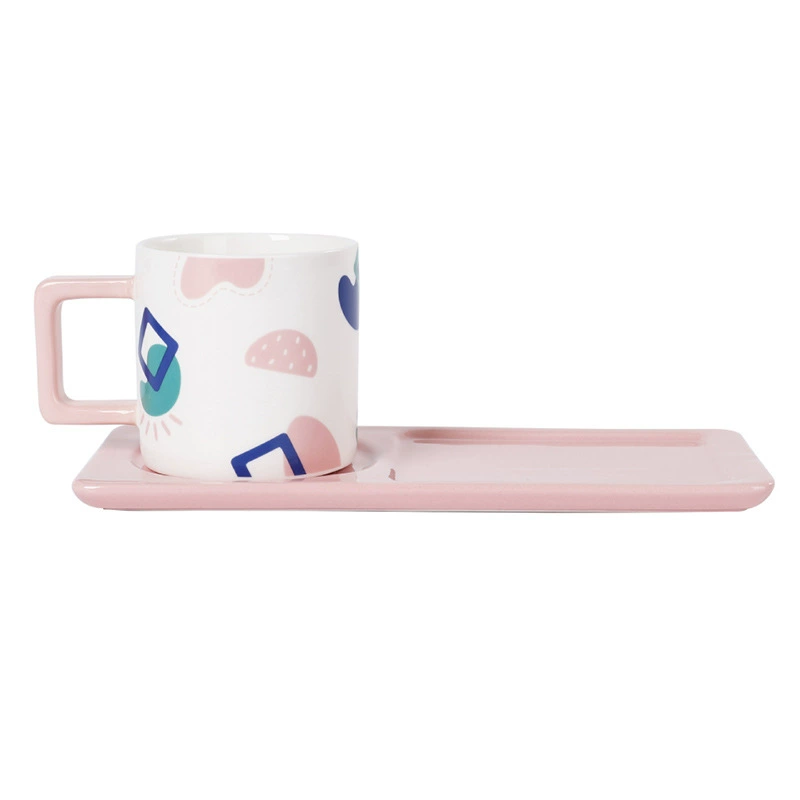 Square Handle Coffee Cup Set tableware view 5
