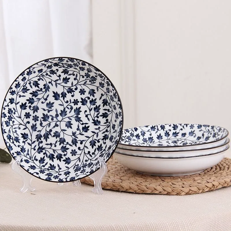 Japanese Style Ceramic Noodle Bowl Set