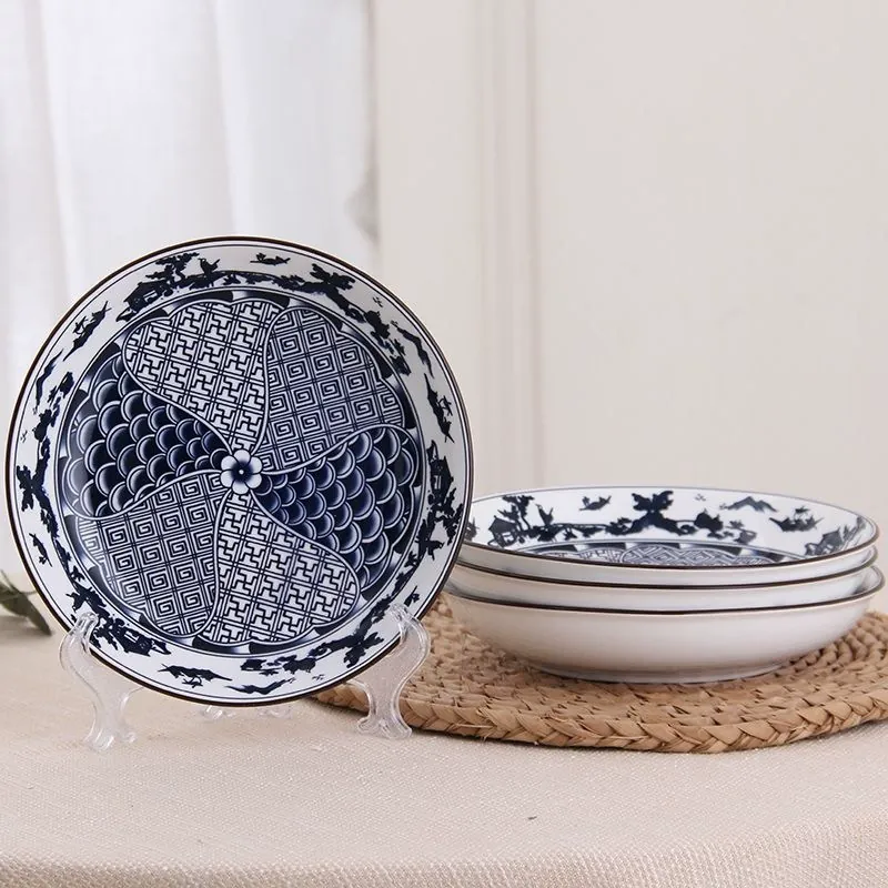 Japanese Style Ceramic Noodle Bowl Set tableware view 6