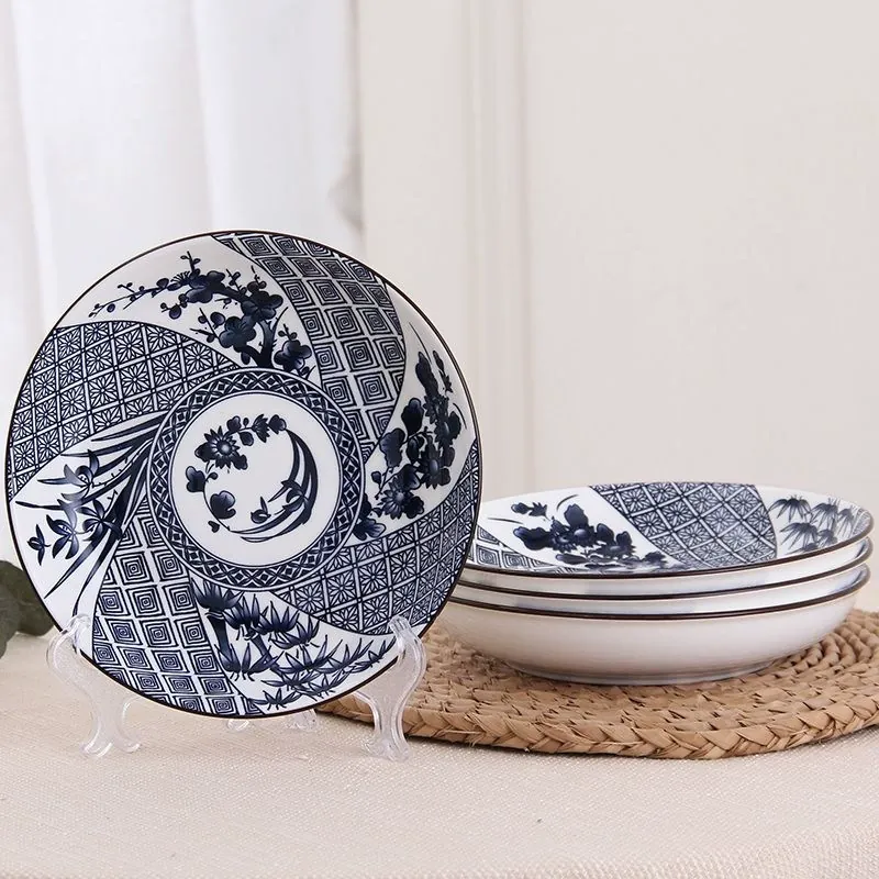 Japanese Style Ceramic Noodle Bowl Set tableware view 8