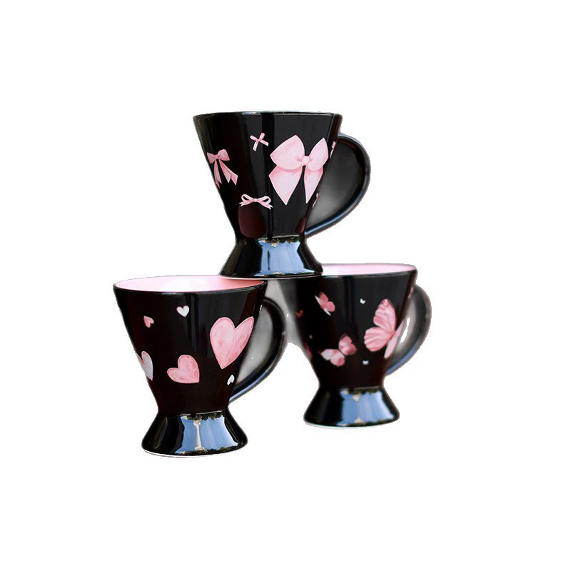 아침식사와 커피용 허리 잘록한 도자기 머그 tableware view 5