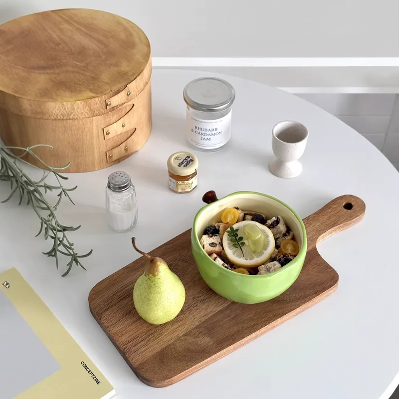 사과 모양 도자기 디저트 볼 tableware view 3
