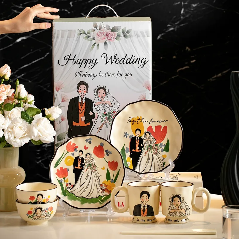 Ceramic Dinnerware Set for Wedding Gift