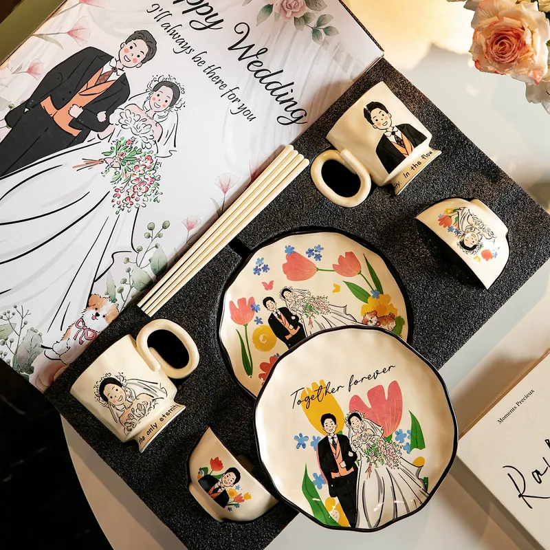 Ceramic Dinnerware Set for Wedding Gift tableware view 4
