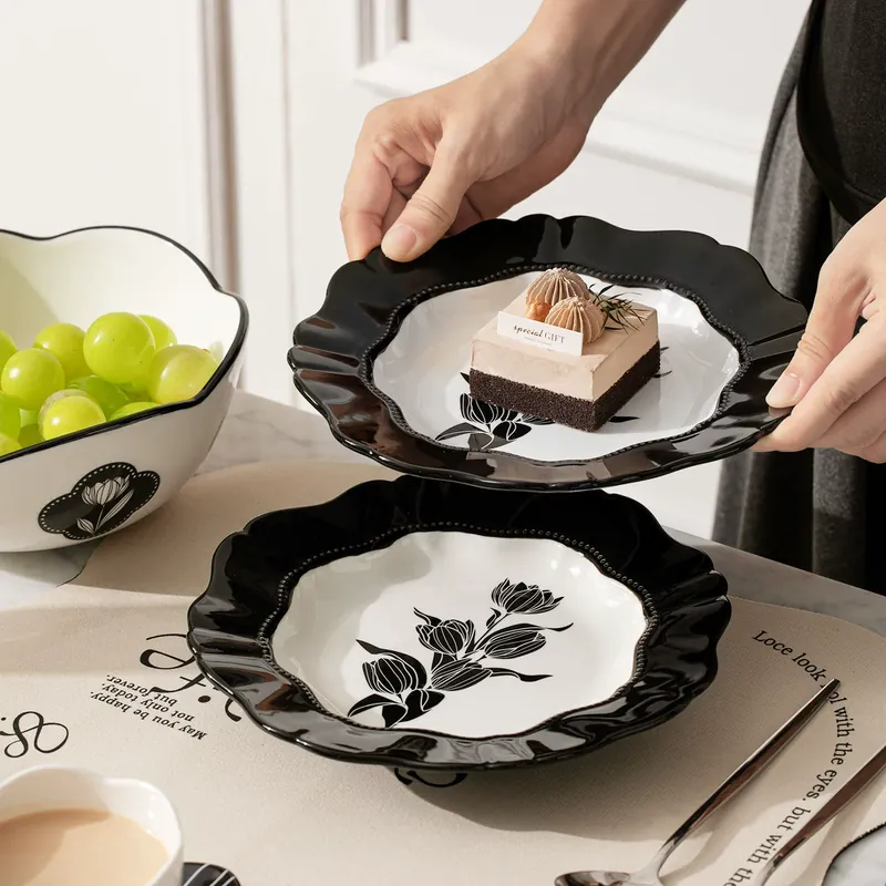 طقم أدوات مائدة سيراميك بأسلوب فرنسي tableware view 2