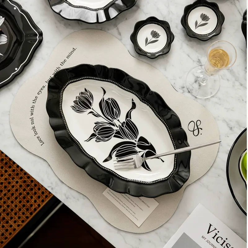 طقم أدوات مائدة سيراميك بأسلوب فرنسي tableware view 4