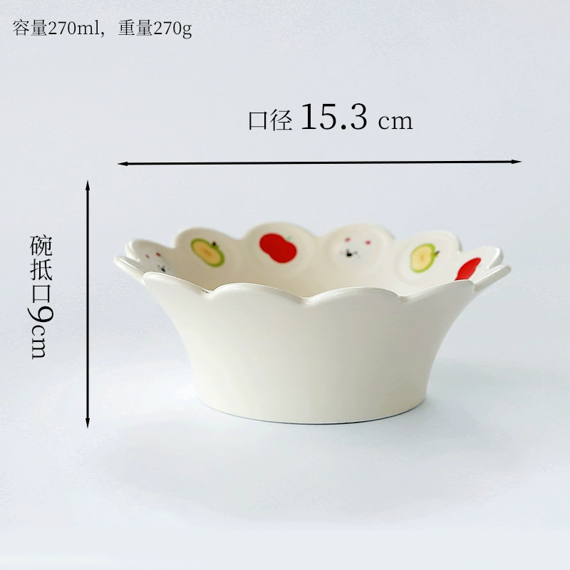 무광 도자기 아침 식사 접시와 볼 세트 tableware view 6