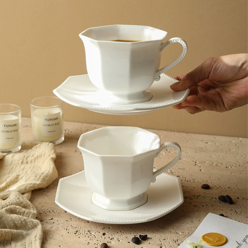 Octagonal Coffee Cup Set tableware view 4