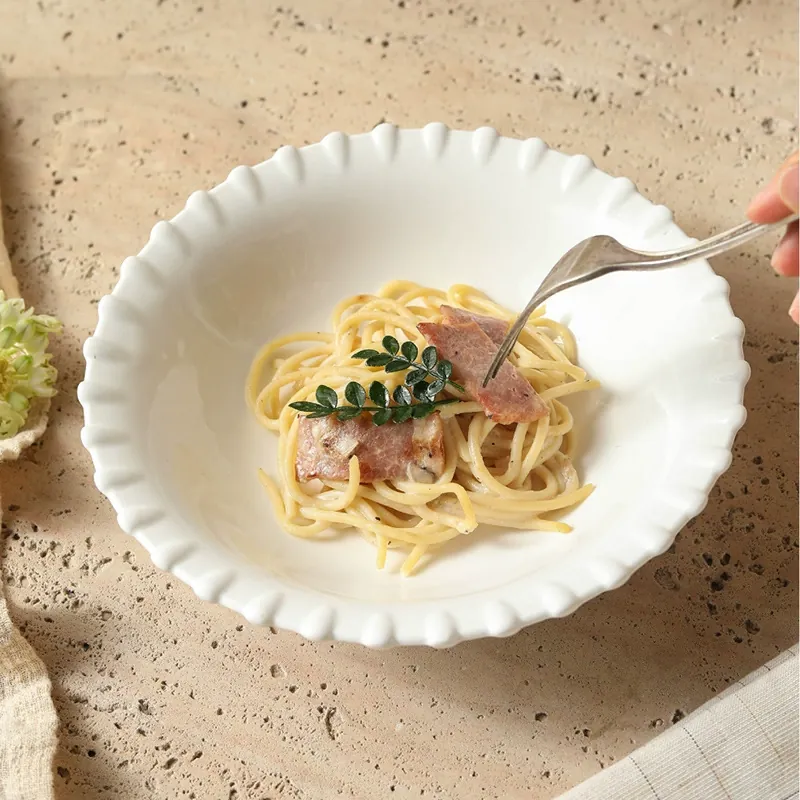 White Lace Deep Plate