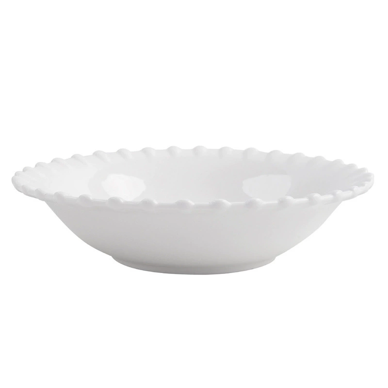 Глубокая тарелка с белым кружевом tableware view 5