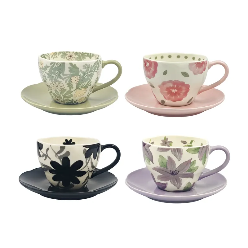 Coffee Cup and Saucer Gift Set tableware view 5