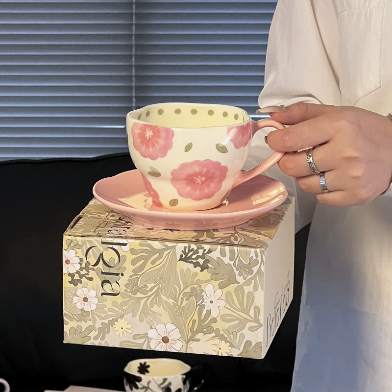 Coffee Cup and Saucer Gift Set tableware view 7