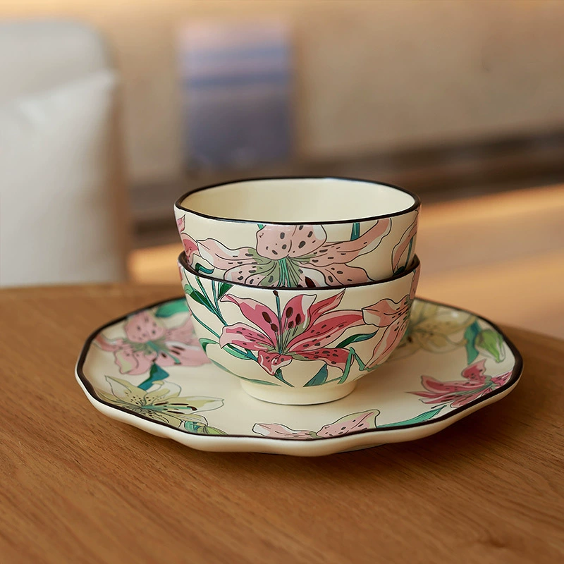 Lily Ceramic Dinnerware Set tableware view 2